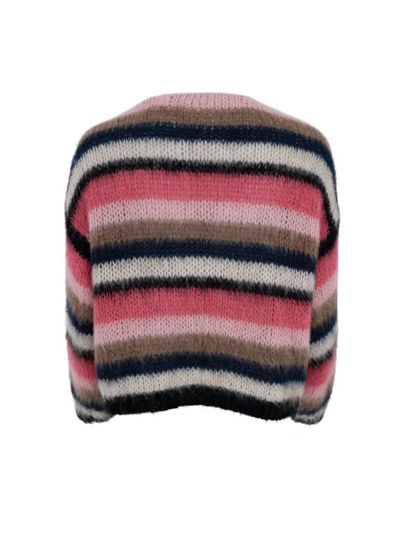 Black Colour DK Striped Cardigan
