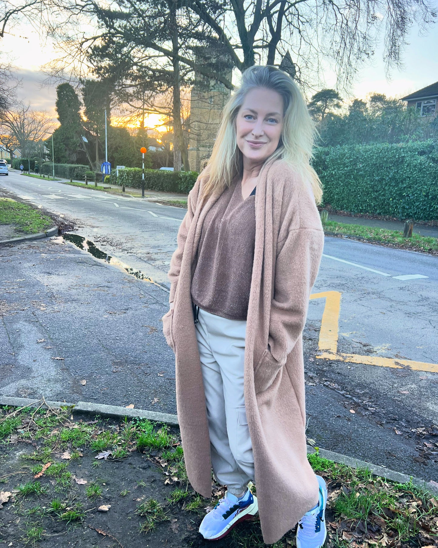 Cardigan coat