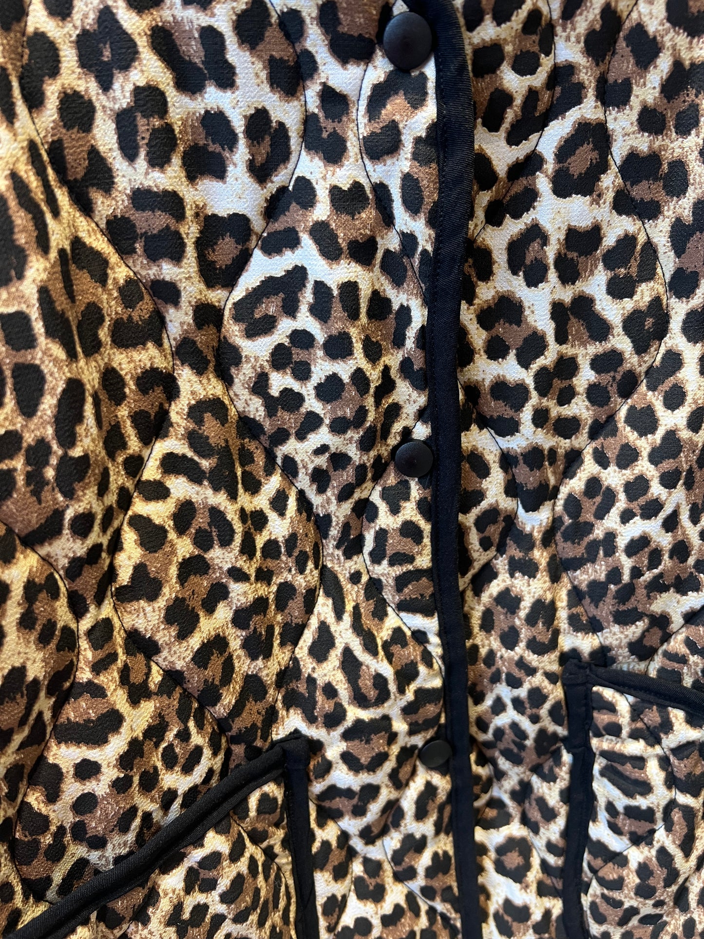 Quilted leopard jacket
